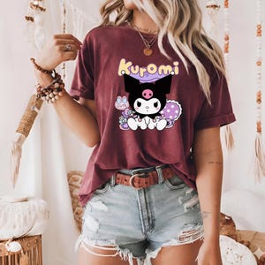 Kuromi Coquette T-shirt, Kawaii Hello Kitty Matchande Familjet-t-shirt, Semestervibbar, Magiska Tecknade Gåvor, Unisex Outfit, Present till Flickor bild 8