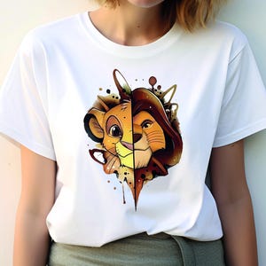 Lion King Simba and Mufasa T-Shirt, Disney Simba Shirt, The Lion King Mufasa Matching T-Shirt, Disneyland Family Tee, Kid Tee, Unisex Outfit
