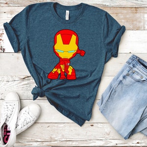 Camiseta Cool Iron Man, Marvel Tony Stark Bella Canvas, Diseño MCU Iron Man, Camiseta Avengers Iron Man, Diseño para niños pequeños XL, Camiseta para niños, Camisa unisex imagen 5