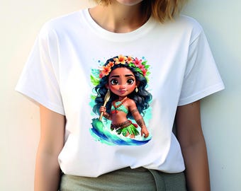 Koszulka Disney Moana, Koszulka Disney Moana 2 Movie, Dopasowany strój Moana Maui, Koszulka rodzinna Disneyland, Prezenty dla dzieci, Koszulka unisex Magic Kingdom