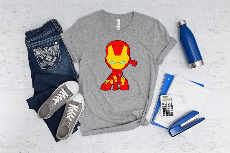 Camiseta Cool Iron Man, Marvel Tony Stark Bella Canvas, Diseño MCU Iron Man, Camiseta Avengers Iron Man, Diseño para niños pequeños XL, Camiseta para niños, Camisa unisex imagen 2