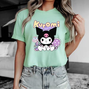 Kuromi Coquette T-shirt, Kawaii Hello Kitty Matchande Familjet-t-shirt, Semestervibbar, Magiska Tecknade Gåvor, Unisex Outfit, Present till Flickor bild 9