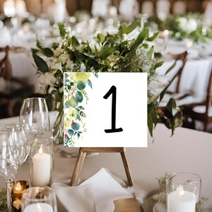 Wedding Table Numbers |Minimal Number Modern Table |Editable Template| Simple Wedding Table Number For Events |Reception Table Numbers