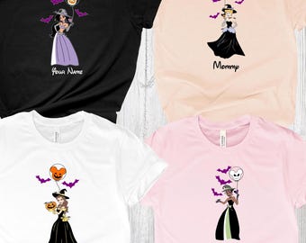 Custom Disney Princess Halloween Shirt, Disney Princess Shirt,Halloween Disneyworld Tee, Halloween Party Shirts, Disney Trick or Treat Shirt