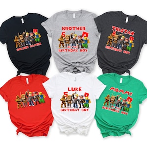 Custom Robots Birthday Boy Shirt: Matching Family Tee