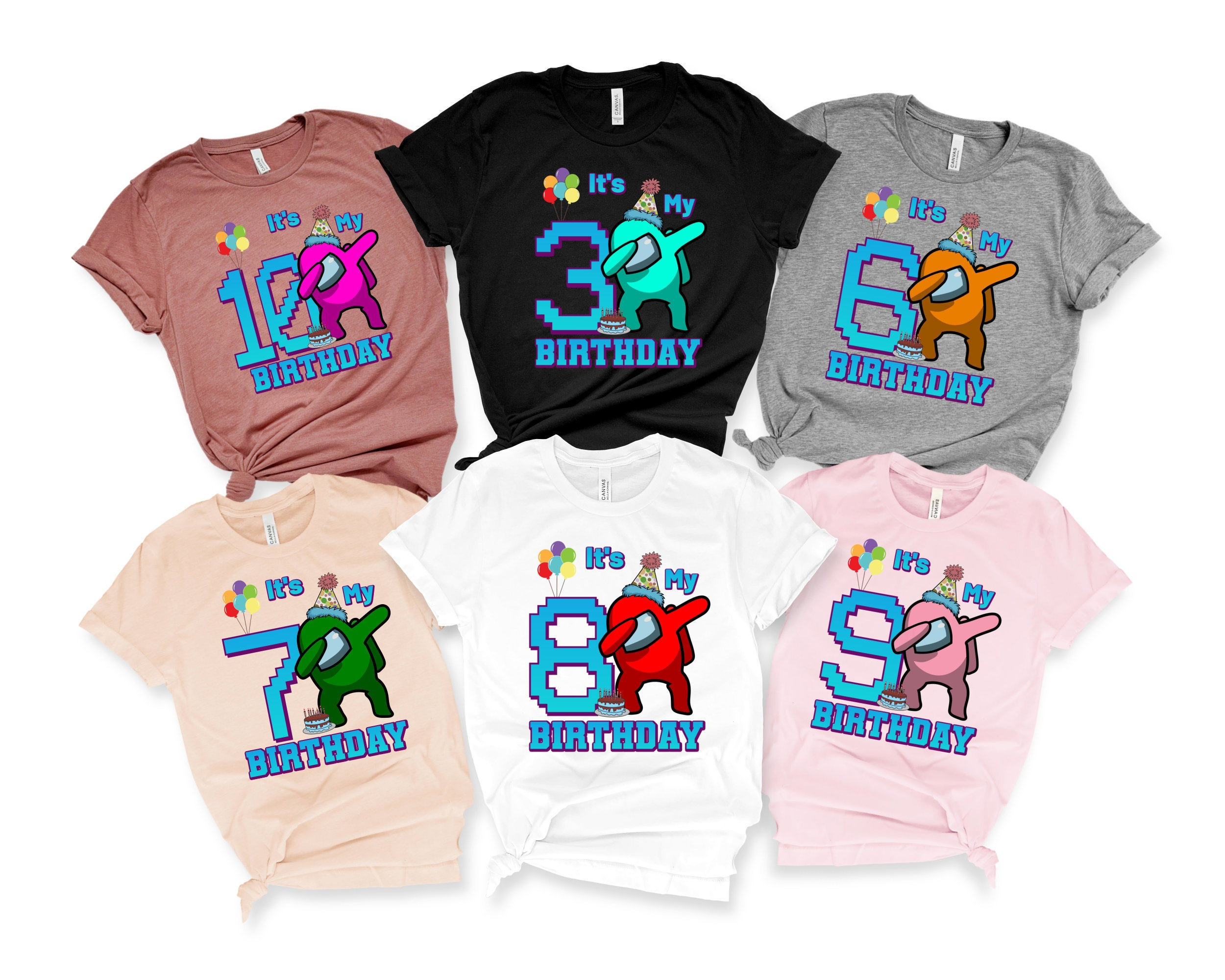Among Us Birthday Shirt: Personalized Gamer Kids Shirt