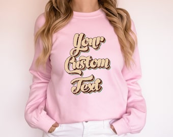 Custom Retro Text Shirt: Personalized Vintage Style Tee