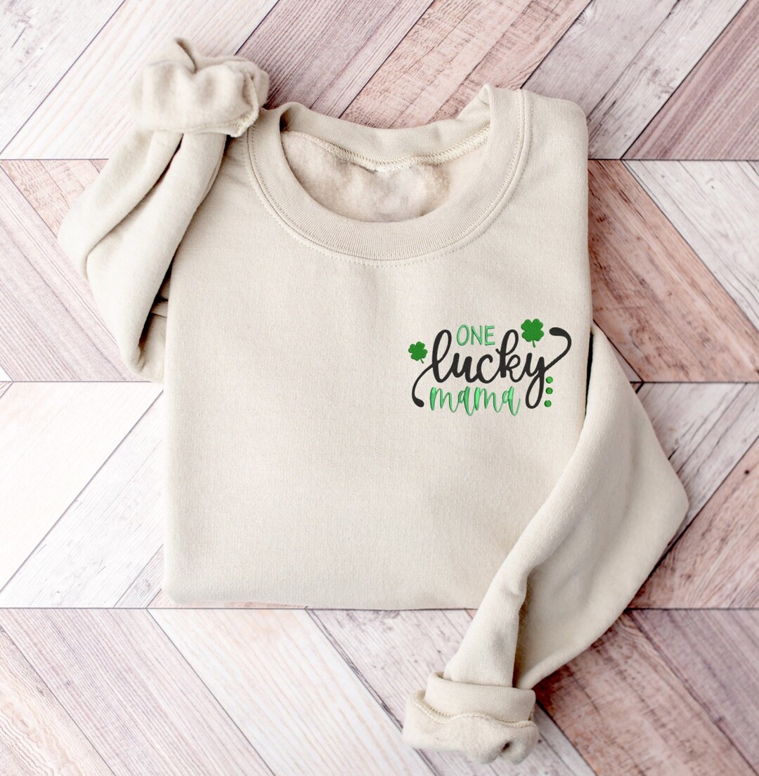 Shamrock St Patrick's Day Pattern Print Women's Sweatshirt main image 1