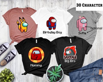 Among Us Shirt: Imposter Crewmate Matching Family Gamer Tee