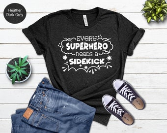 Superhero Sidekick Matching Family Shirts: Father's Day Tee