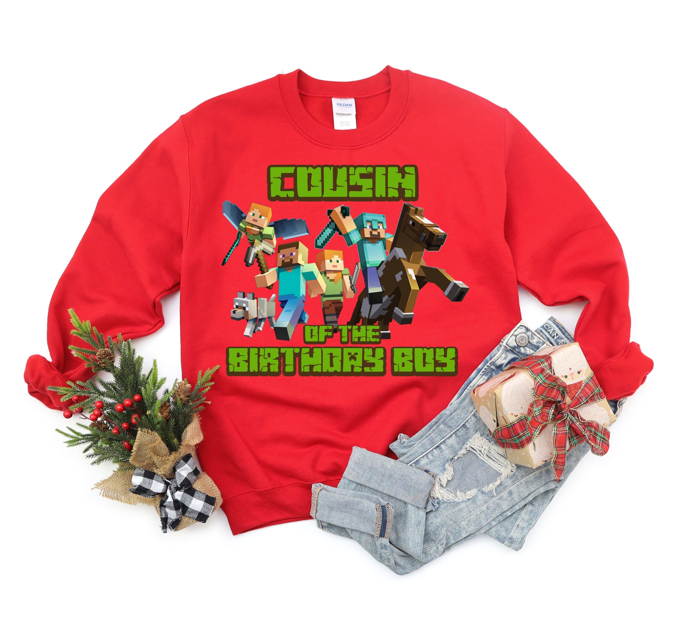 Minecraft Birthday Party Shirt