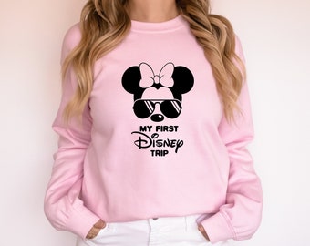 My First Disney Trip Shirt, Disney Family Shirt,Cool Disneyland Shirts,Minnie Mickey Trip Tee,First Disney world Vacation Tshirt,Disney kids