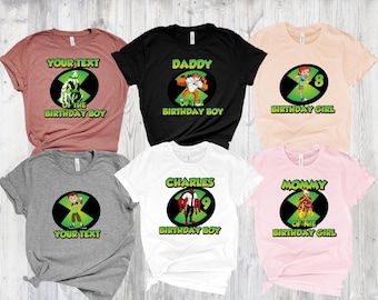 Ben 10 Birthday Shirt: Custom Family Matching Tee UK