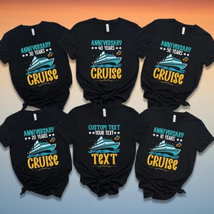 Custom Anniversary Cruise Shirt: Personalized Family Vacation Tee