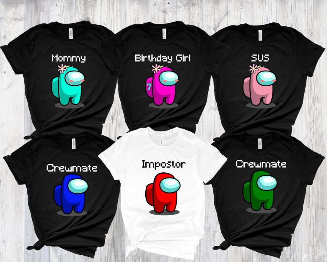 Among Us Family Matching Shirt: Birthday Gamer Tee