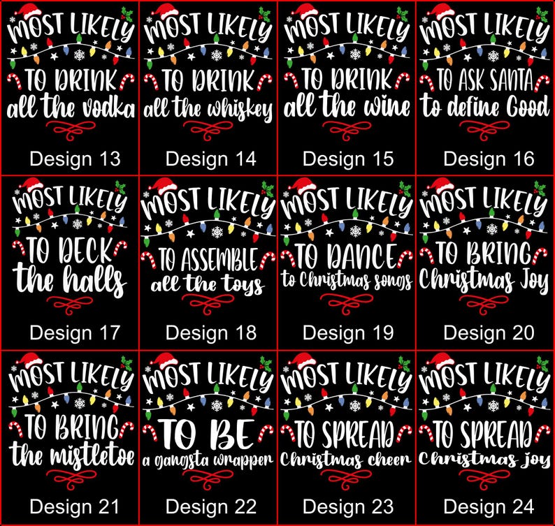 Most Likely to Christmas Hoodie,custom Christmas Sweatshirt,matching