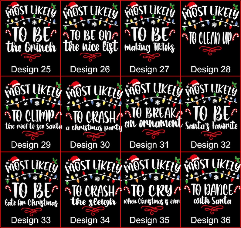 Most Likely to Christmas Hoodie,custom Christmas Sweatshirt,matching