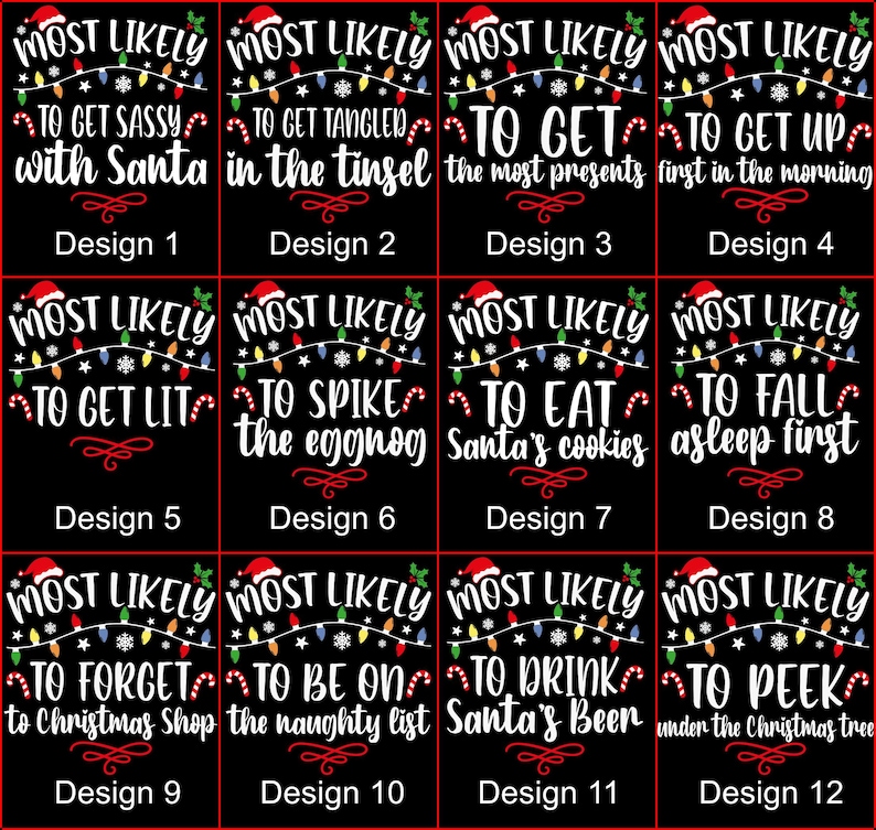 Most Likely to Christmas Hoodie,custom Christmas Sweatshirt,matching