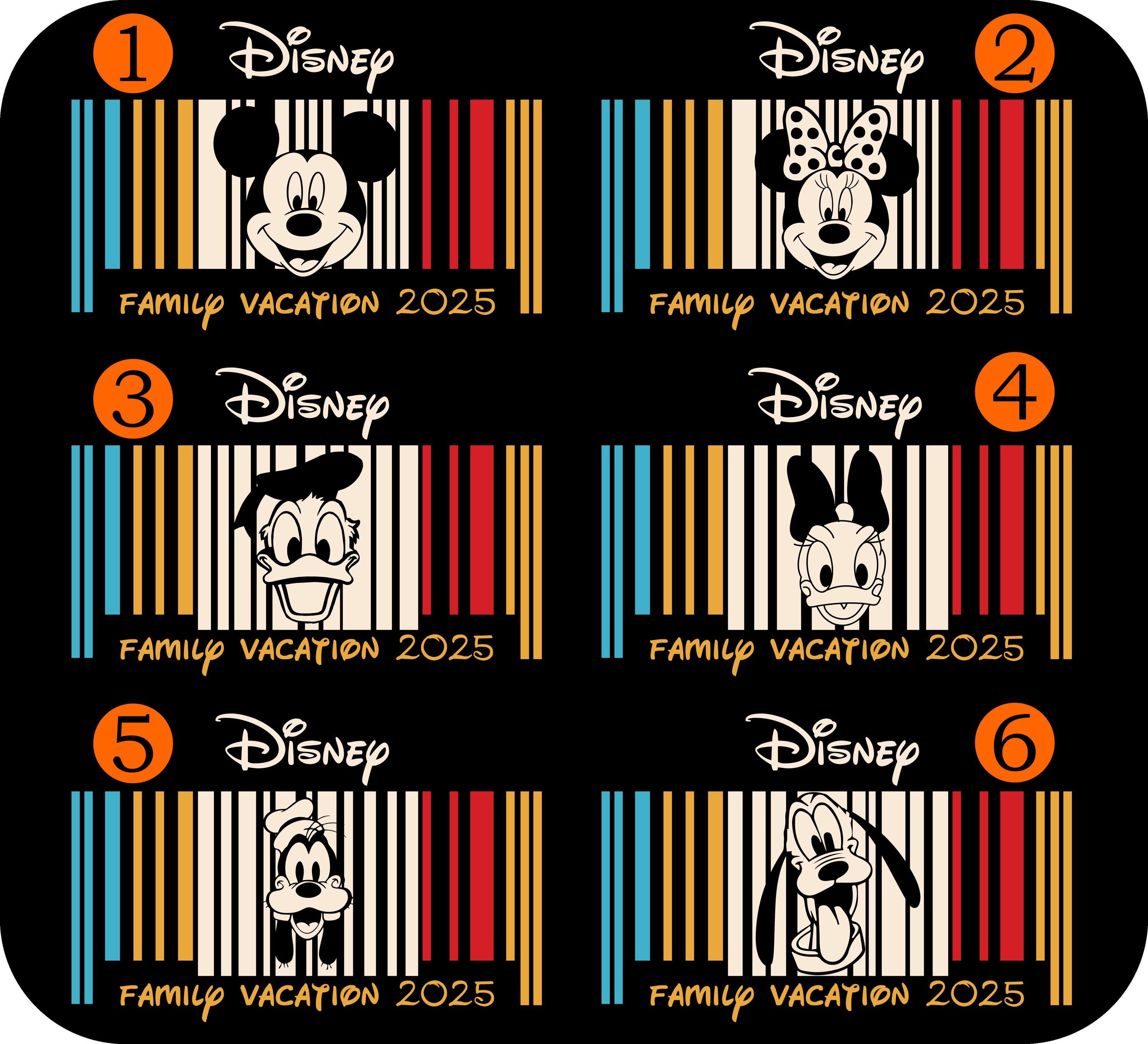 Custom QR Code Disney Shirts, Custom Disney Tshirts, Disney Birthday ...