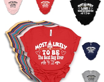 Most Likely To Disney Family Vacation Shirts
