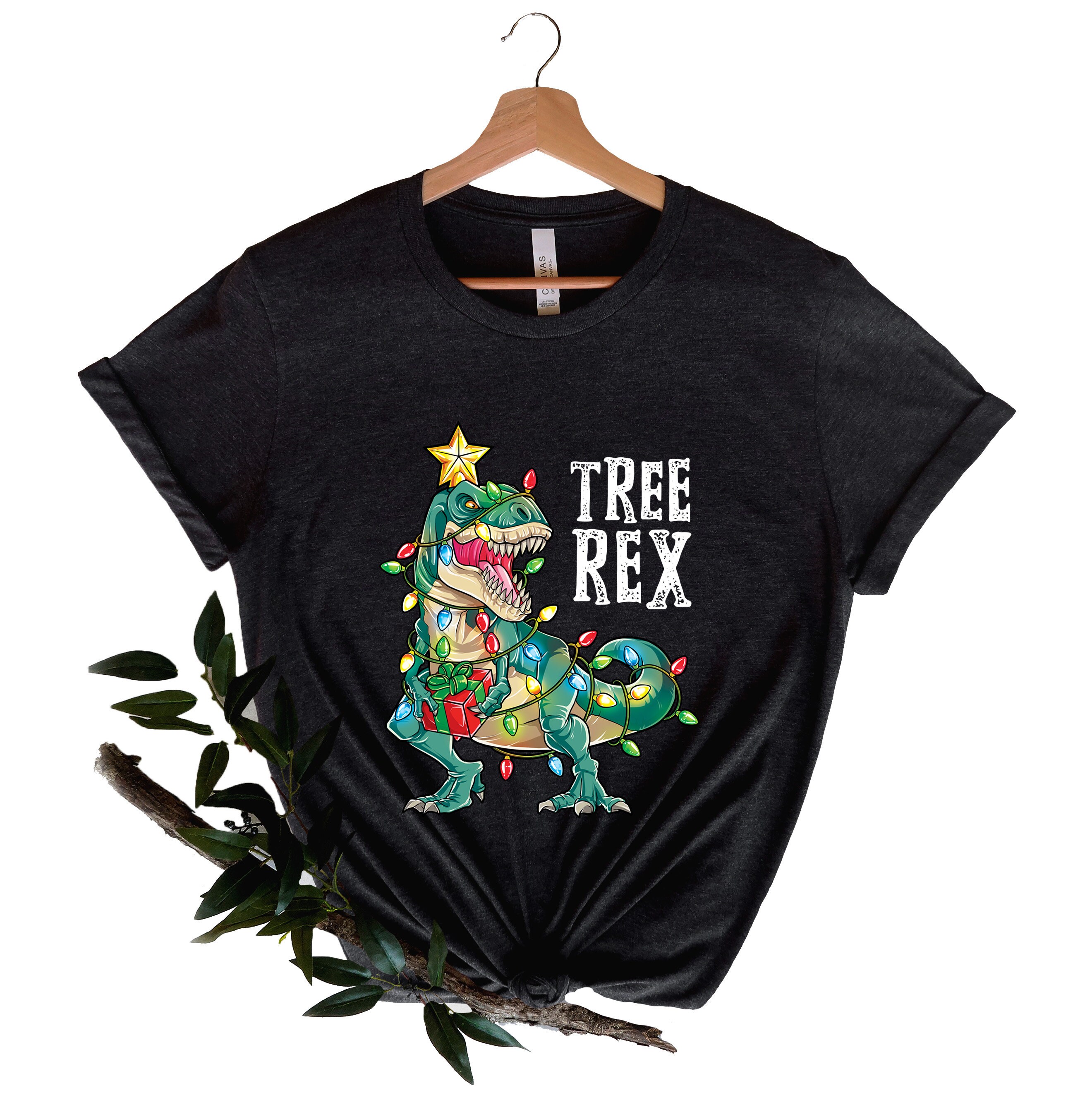 Discover Christmas Dinosaur Light Shirt, T-rex Christmas Shirt, Boys Christmas Outfit, Xmas Holiday Shirt, Tree Rex Shirt, Kids Christmas Shirt