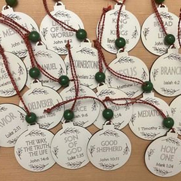 Names of God Ornament Advent Calendar Etsy Names of God Ornament Advent Calendar Etsy