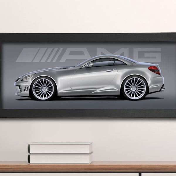 Mercedes Benz Painting Etsy