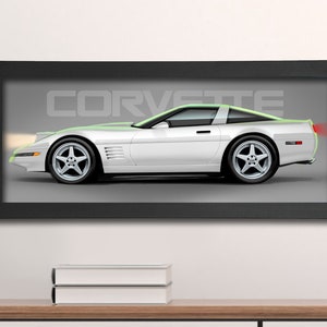 C4 Corvette Framed Painting