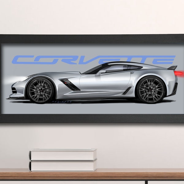 C7 Corvette Wall Art Etsy