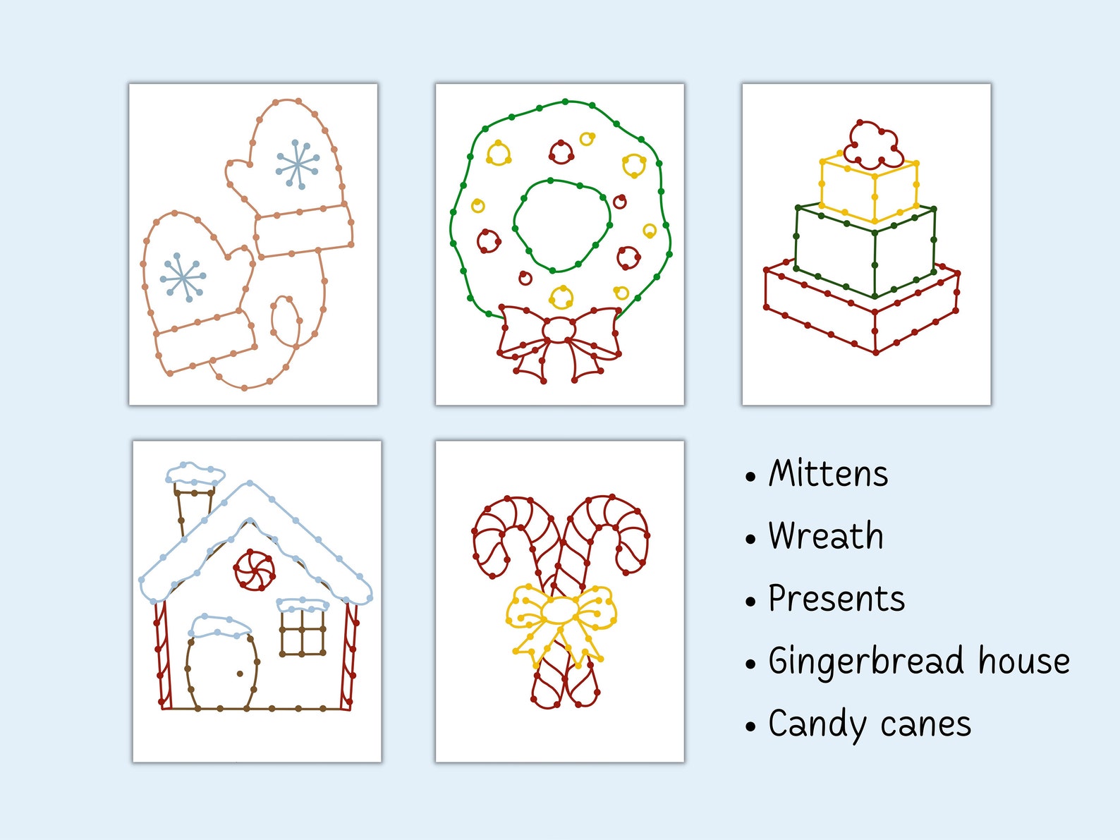 Toddler Poke Pages | Montessori | Puncher | Christmas Winter | Pin ...