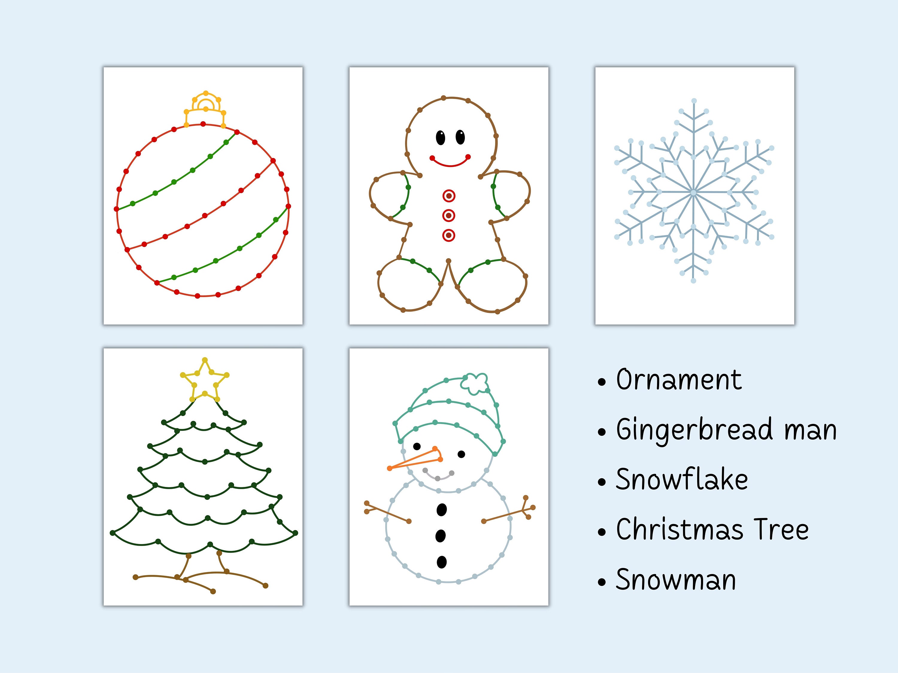 Toddler Poke Pages | Montessori | Puncher | Christmas Winter | Pin ...