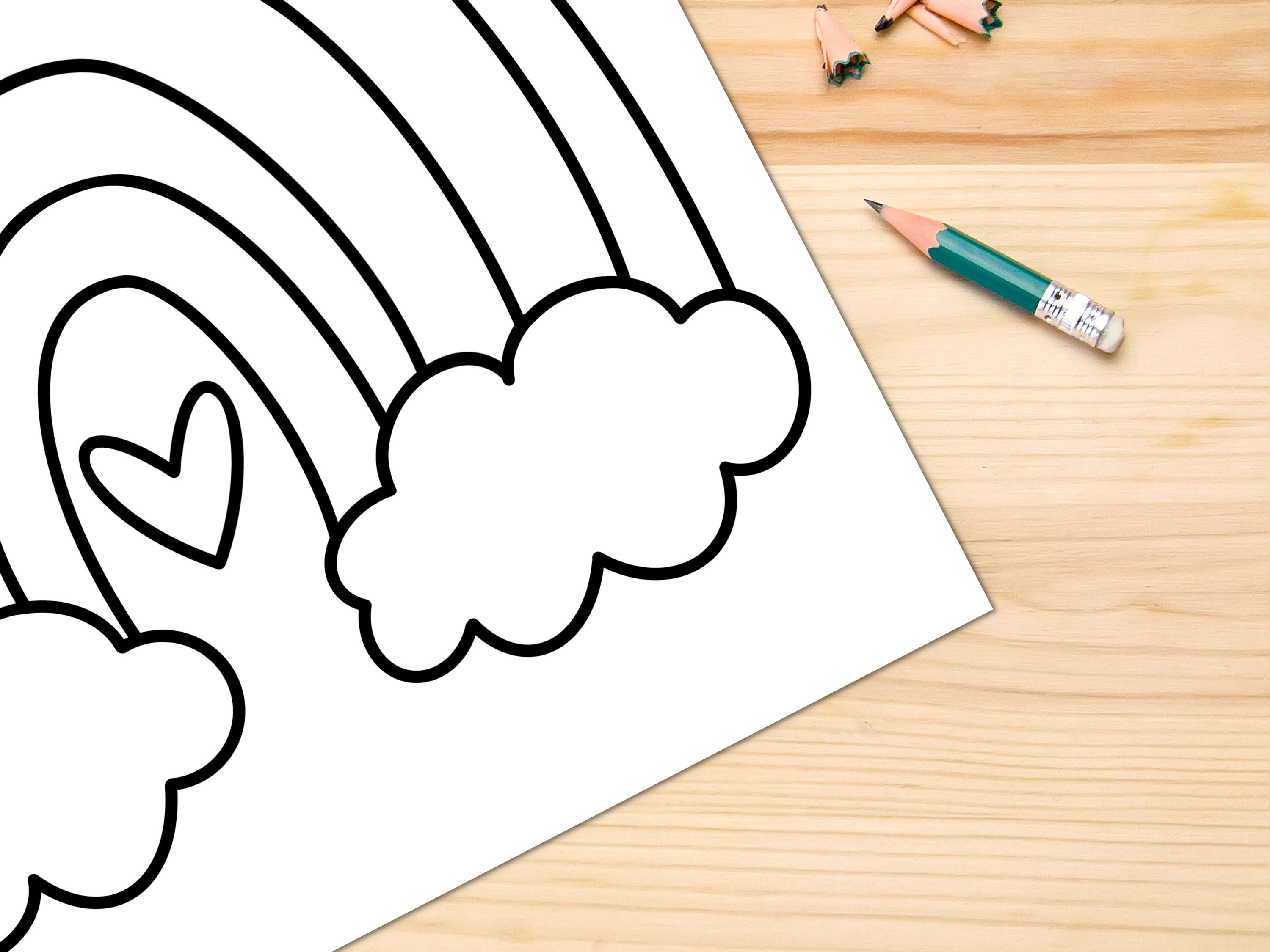 Valentines Day Coloring Pages for Kids | Heart Animal Designs (digital ...