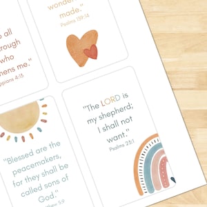 Beginner Bible Verse Cards | Scripture Memorization for Kids (Digital Download) image 4