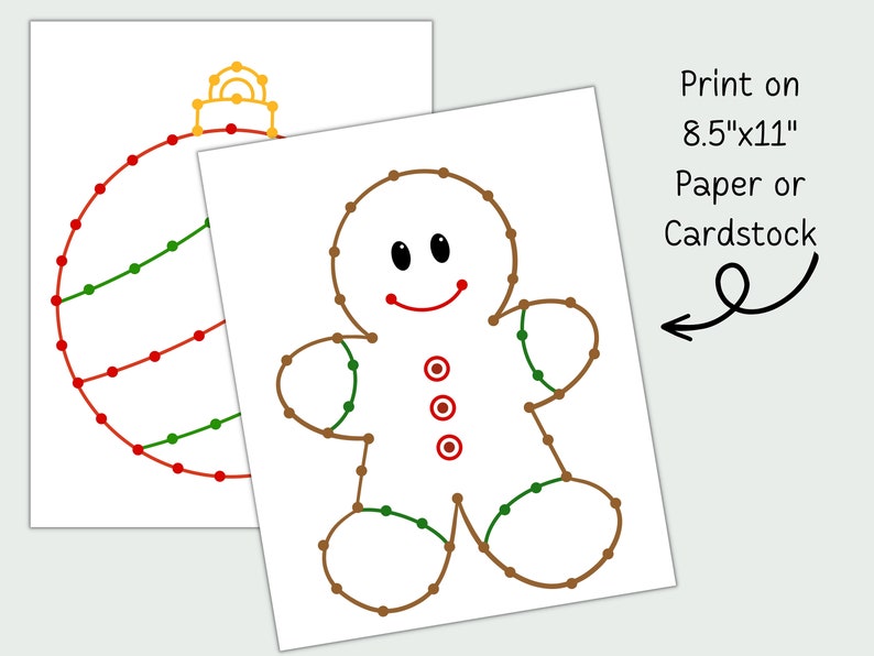 Toddler Poke Pages | Montessori | Puncher | Christmas Winter | Pin ...