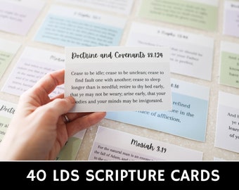 LDS Scripture Cards | Book of Mormon Verses (Digital Download)
