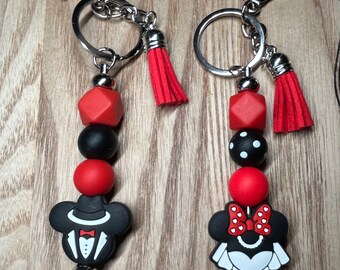 Mr. & Mrs. Mickey Mouse Keychain
