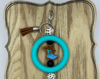Cowgirl Boot Keychain