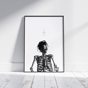 Travis Scott Poster | Astrowelt Poster | Tracklist Album Cover Poster | Poster Druck Wand Kunst Individuelles Poster| Wohndeko, Jackboys