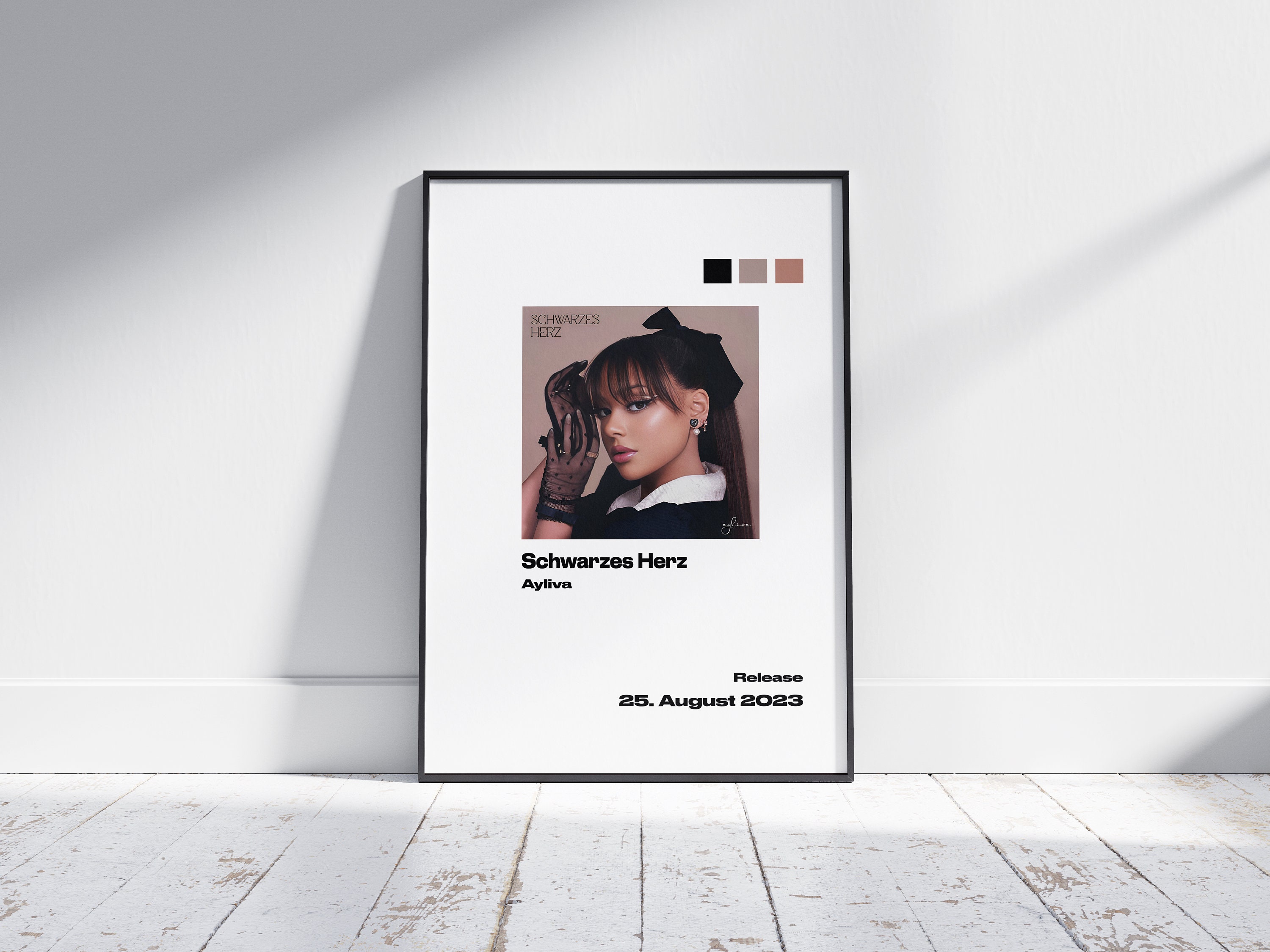 Vintage Musik Poster Ayliva - Leinwand Wandbild 30x45cm Für Zimmer Dekor