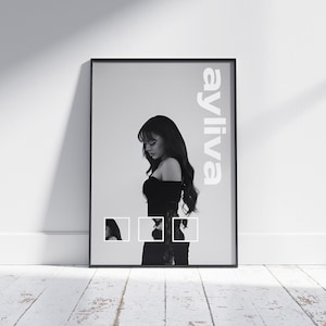 Cartel de Ayliva / Portada musical Wallart / gedruckt oder Descarga digital / Imprimible