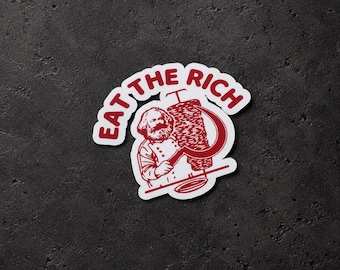 Eat the Rich Vinyl Sticker Bundle | wasserfest, kratzfest, haltbar | handgemacht
