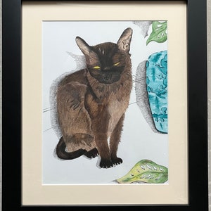 Sun Seeker - Watercolor and Ink Giclee reproduction