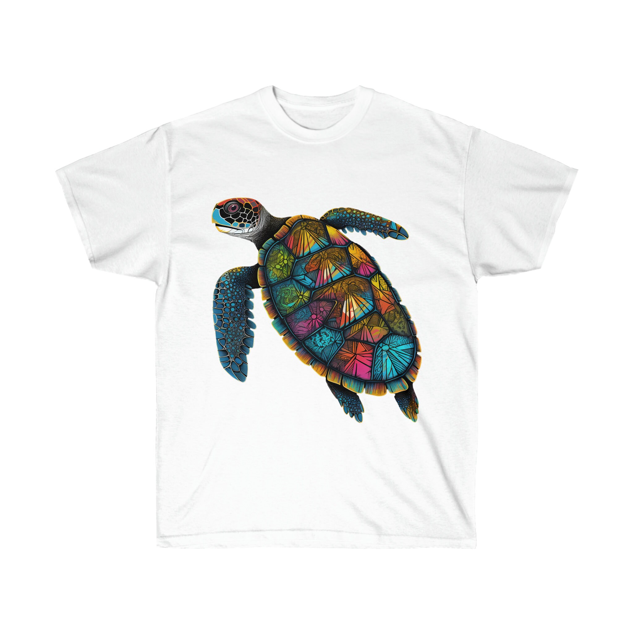 Vibrant Sea Turtle T-shirt - Soft Cotton Blend - Ocean
