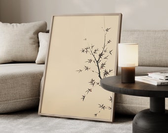 Japandi Wall Art Wabi Sabi Wall Art Japanese Print Modern Abstract ...