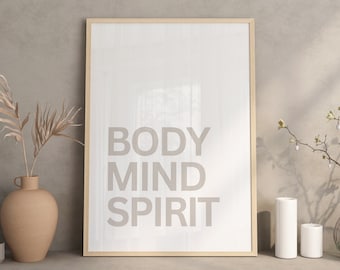 Daily Affirmations Print, Motivational Poster, Office Wall Art Printable, Inspiring Typography Prints, Wall Art Quotes, Mindful Poster