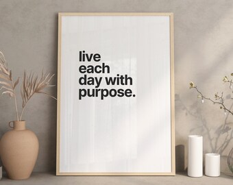 Daily Affirmations Print, Quotes About Life, Life Quotes Wall Art Printable, Inspiring Typography Prints, Trendy Wall Art Digital, Happy