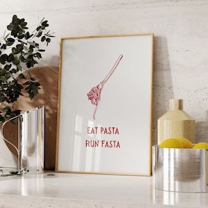 Esthetische keuken muur kunst schattig koken Art Print esthetische keuken decor minimalistische hart print chef-kok print trendy muur kunst digitale download