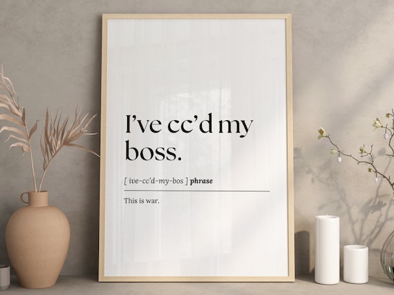 Funny office wall art, Printable wall art, home office decor, work from home art, definition print, office wall decor, digital download