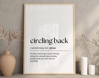 Funny office wall art, Printable wall art, home office decor, work from home art, definition print, office wall decor, digital download