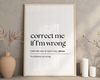 Funny office wall art, Printable wall art, home office decor, work from home art, definition print, office wall decor, digital download